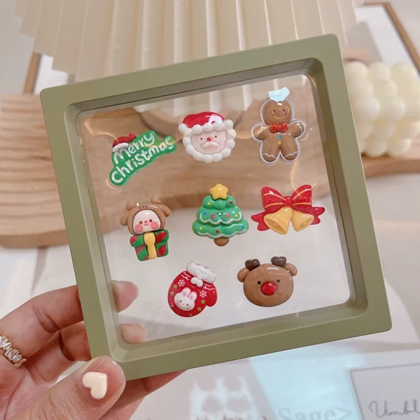 New Year's gift car interior display center console electric vehicle dashboard screen three-dimensional 3D decorative sticker for women