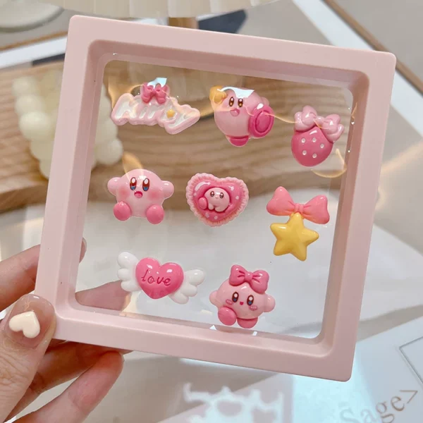Cute ladies car interior display center console ornaments electric vehicle dashboard screen three-dimensional 3D decorative stickers