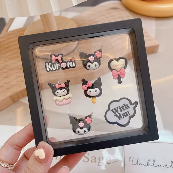 Car interior display center console cute female electric car dashboard screen three-dimensional 3D sticker decorative sticker