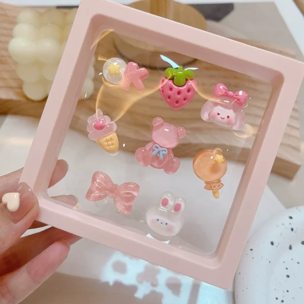 Car interior screen console cute lady decorative stickers 3D cartoon electric car accessories ornaments