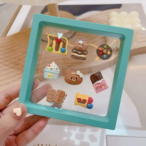 Cute ladies electric car interior decoration stickers interior stickers center console screen 3D cartoon traceless stickers