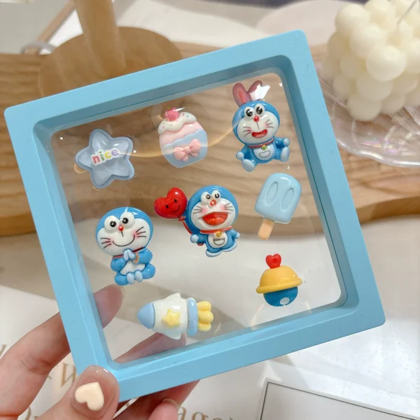 Doraemon cute center console car screen three-dimensional 3D cartoon electric car stickers female car interior decoration ugly stickers