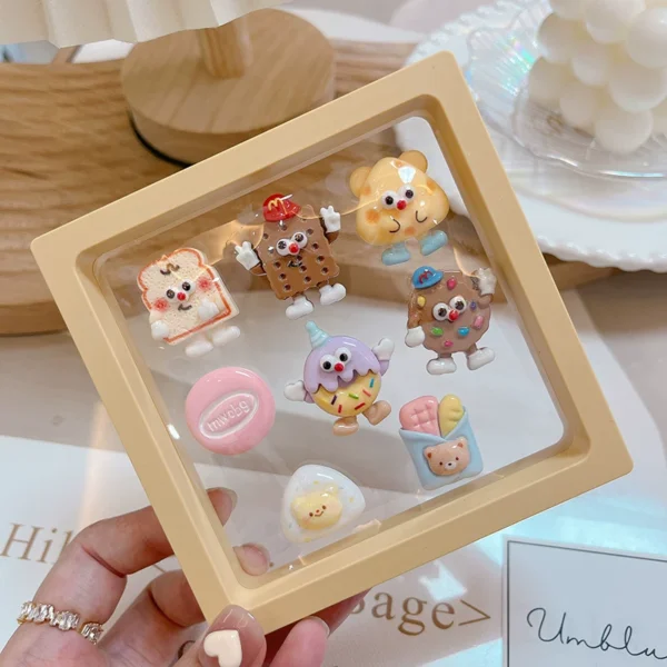 Cute cartoon ladies center console car screen three-dimensional 3D cartoon electric car stickers ladies car interior decoration ornaments