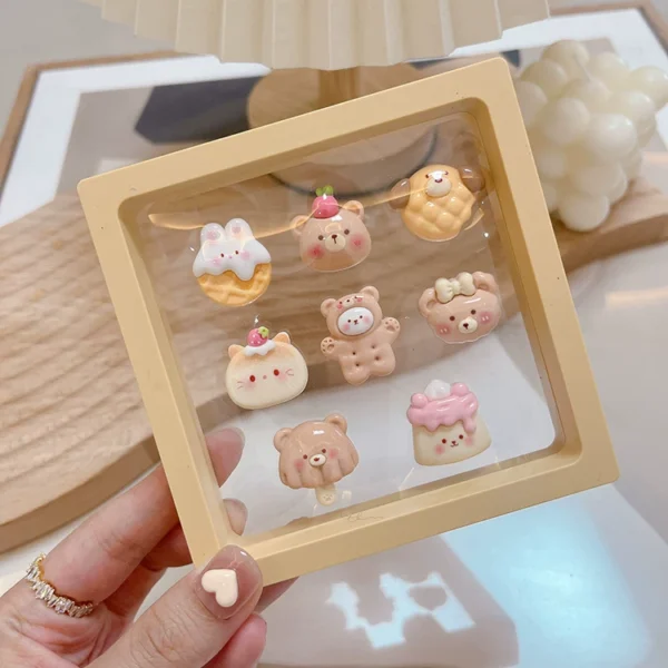 Cute cartoon ladies car center console 3D three-dimensional stickers decorative stickers car screen car interior stickers ornaments