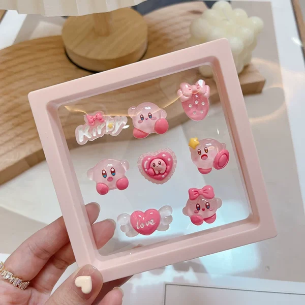 Cute ladies car center console 3D cartoon stickers decorative stickers car screen car interior stickers ornaments