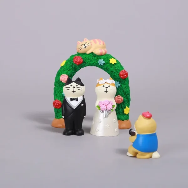 Zakka Japanese Grocery Wedding Groom and Bride Instagram Wedding Crafts Miniature Cake Decoration Small Ornaments Couple Gifts