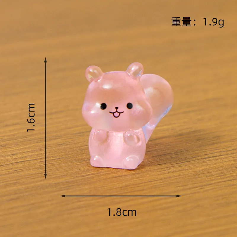 30pcs Luminous Mini Squirrel Miniatures Duck Micro Landscape DIY Accessories Mini Animal Home DIY Craft Decor Ornament Figure - Image 5