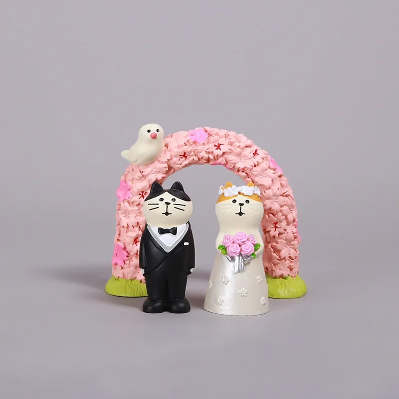 Zakka Japanese Grocery Wedding Groom and Bride Instagram Wedding Crafts Miniature Cake Decoration Small Ornaments Couple Gifts - Image 2