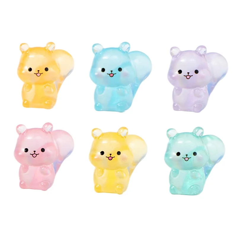 30pcs Luminous Mini Squirrel Miniatures Duck Micro Landscape DIY Accessories Mini Animal Home DIY Craft Decor Ornament Figure - Image 6