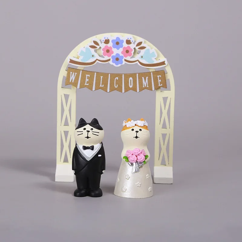 Zakka Japanese Grocery Wedding Groom and Bride Instagram Wedding Crafts Miniature Cake Decoration Small Ornaments Couple Gifts - Image 3